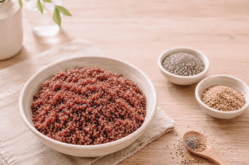 Why I Add Chia Seeds and Ground Flaxseed to My Red Rice